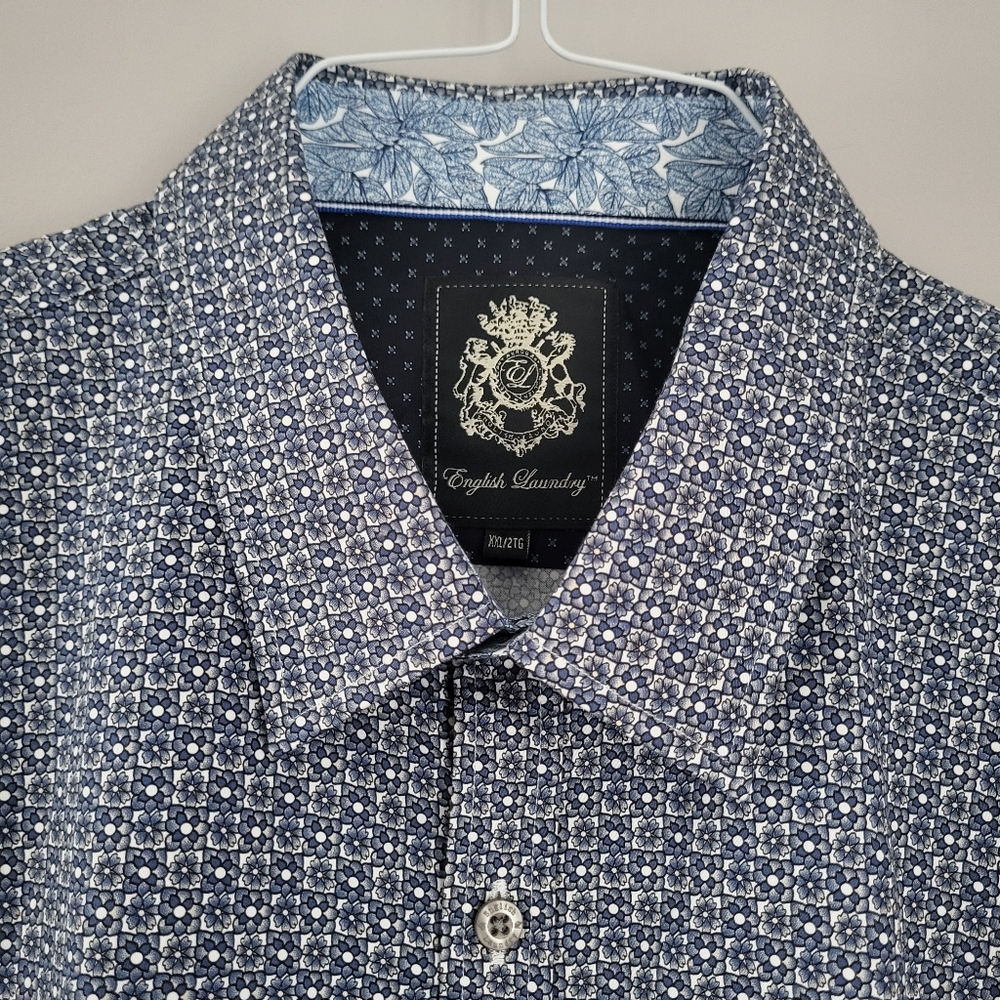 English Laundry Geometric Floral Print XXL Shirt